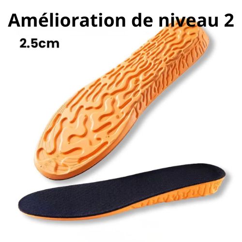 Semelles augmentant la taille discrètement